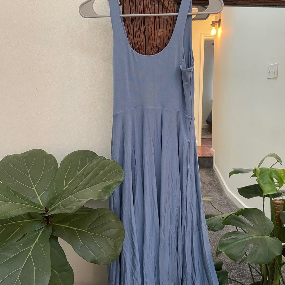 Athleta Light Blue Maxi Dress
